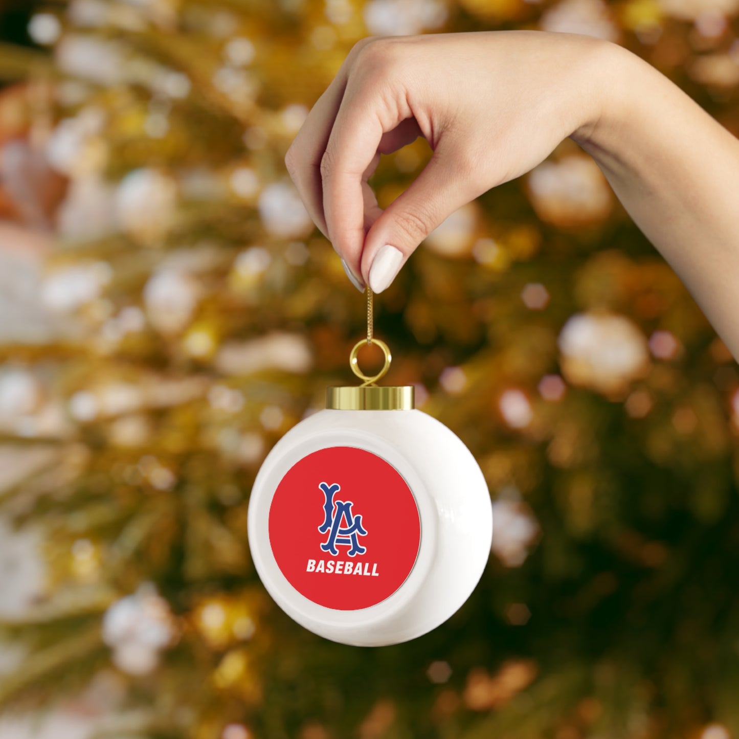 Los Alamitos Baseball Christmas Ball Ornament