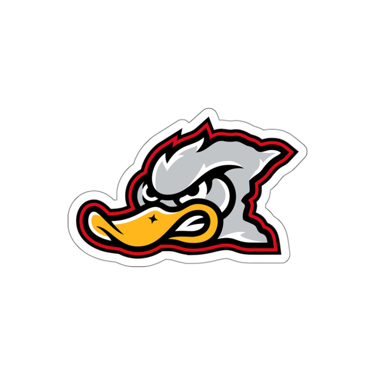 Grey Duck Lacrosse Die-Cut Sticker