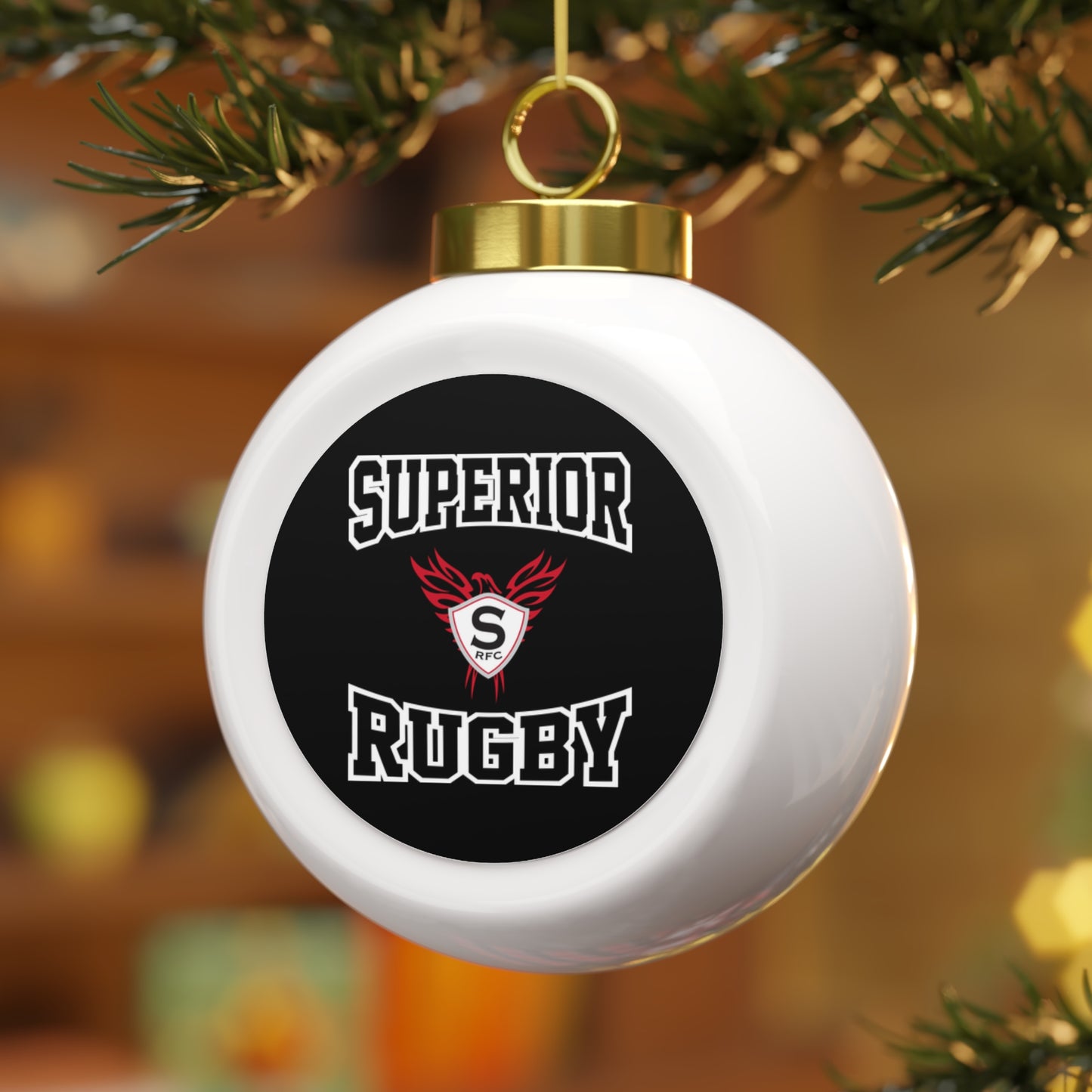 Superior Rugby Christmas Ball Ornament
