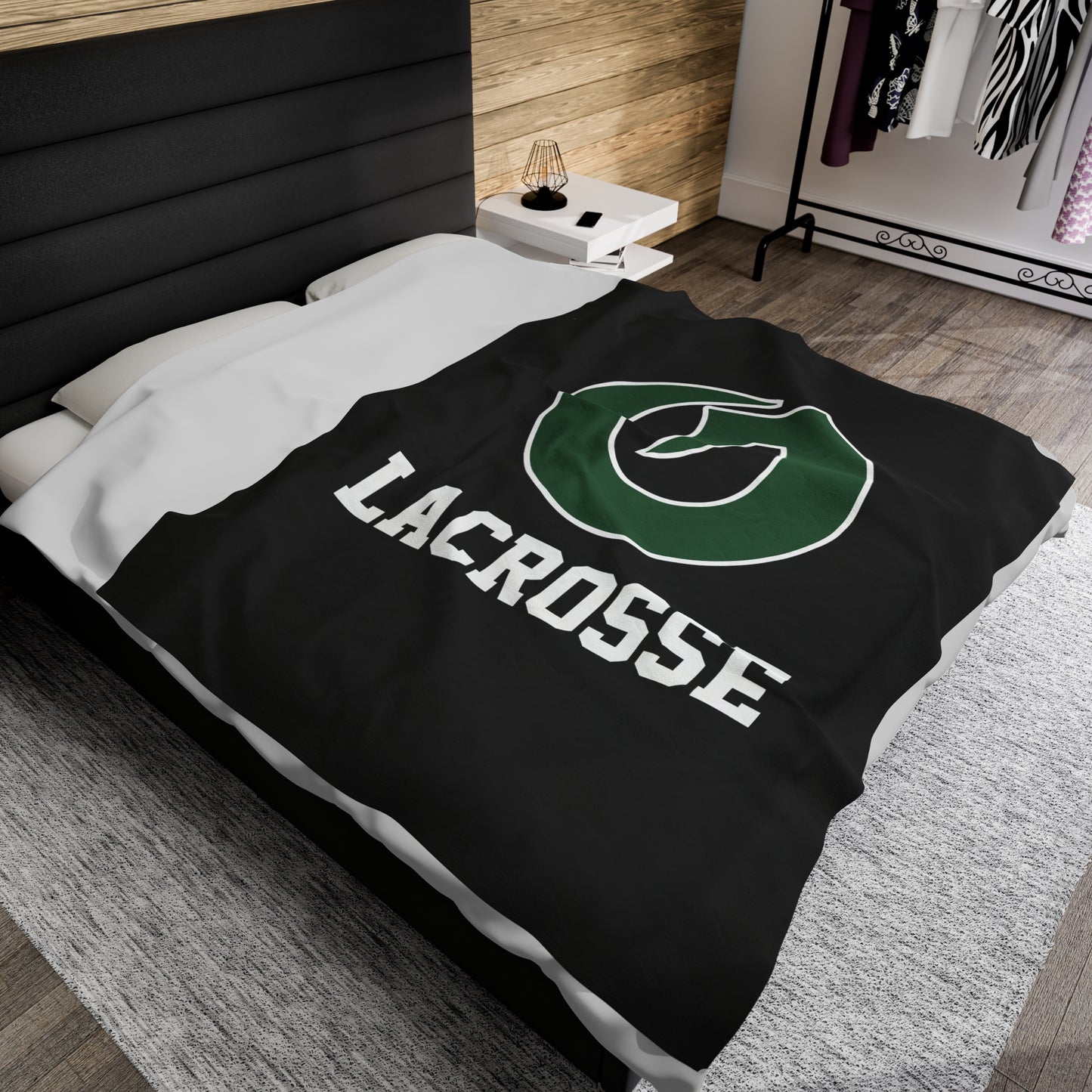 Olympus Lacrosse Velveteen Plush Blanket