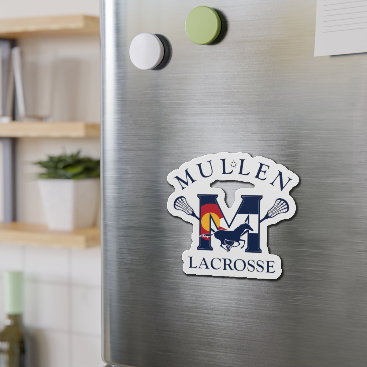 Mullen Lacrosse Die-Cut Magnet