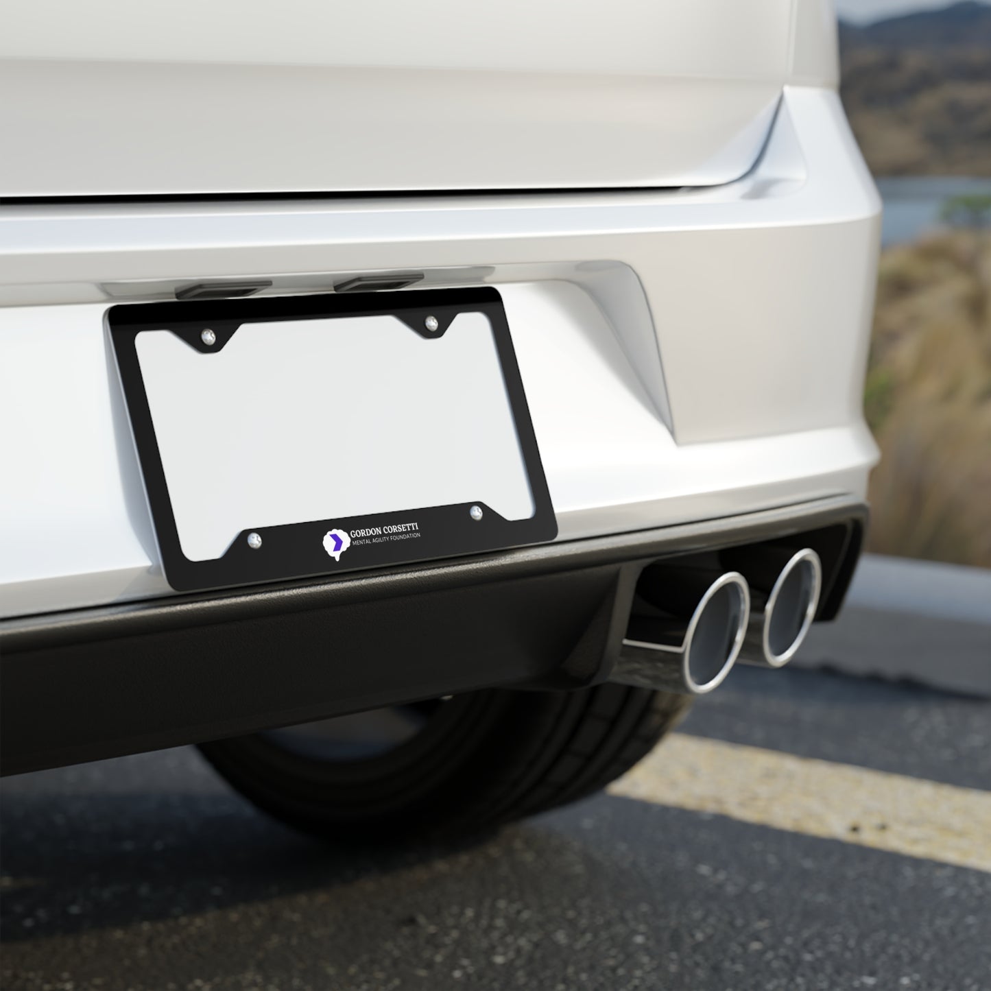 Mental Agility Metal License Plate Frame