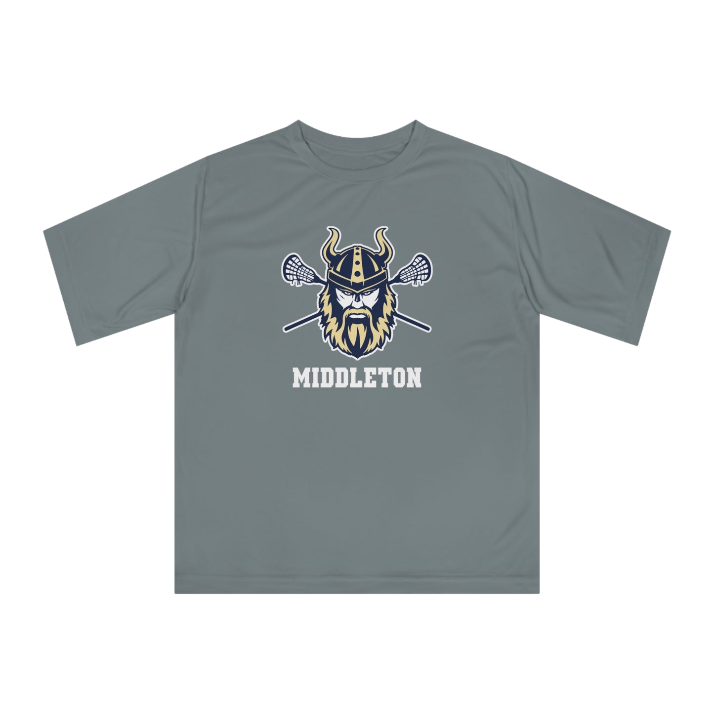 Adult Middleton Vikings Lacrosse Team 365 Zone Performance T-shirt