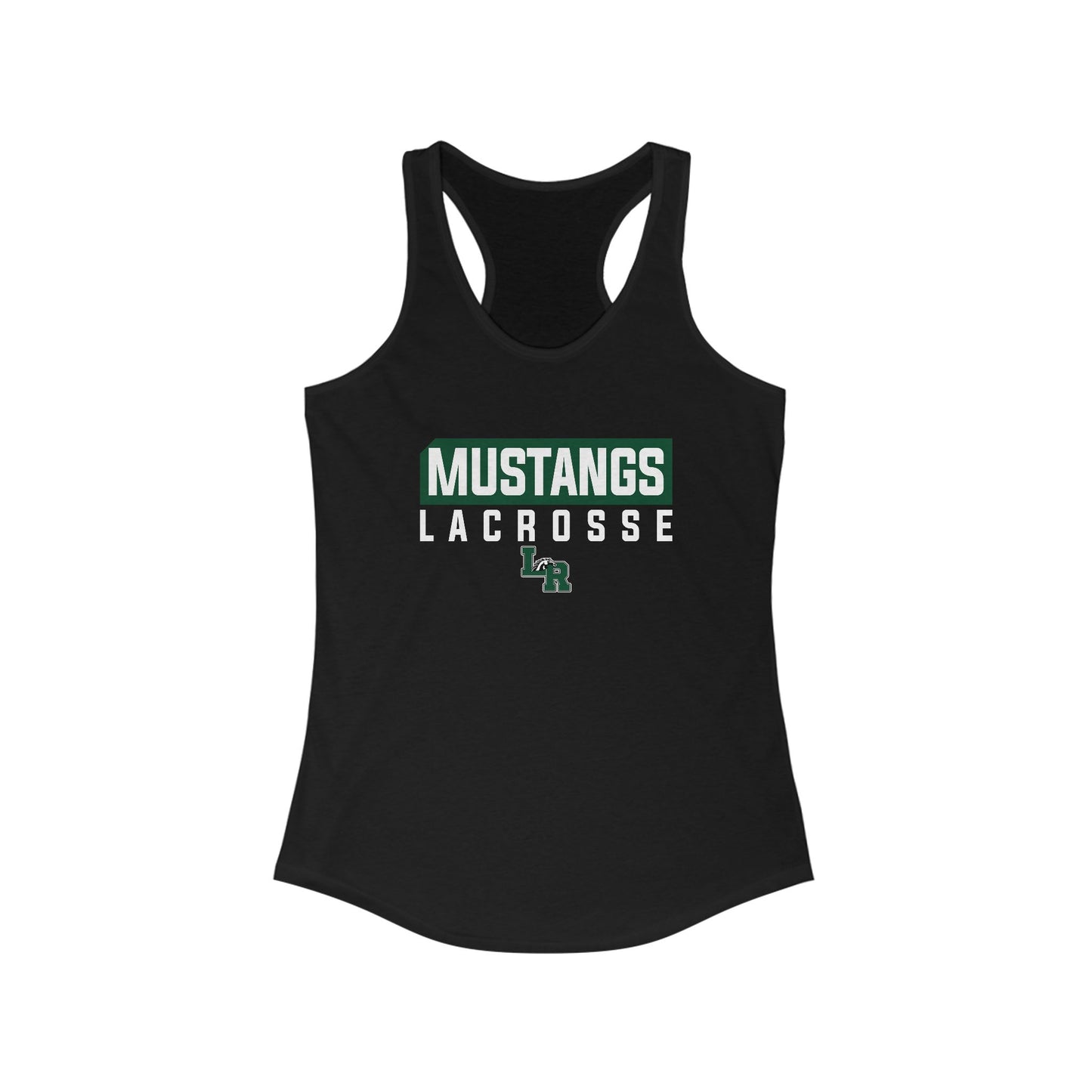 Women's Mustangs Lacrosse Next Level Racerback Tank