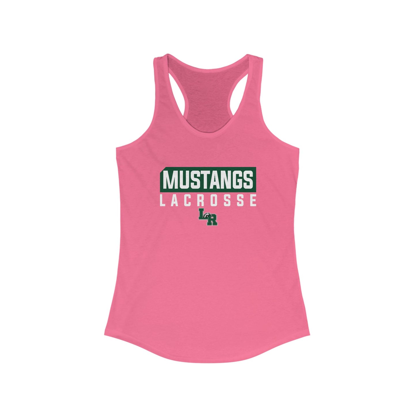 Women's Mustangs Lacrosse Next Level Racerback Tank