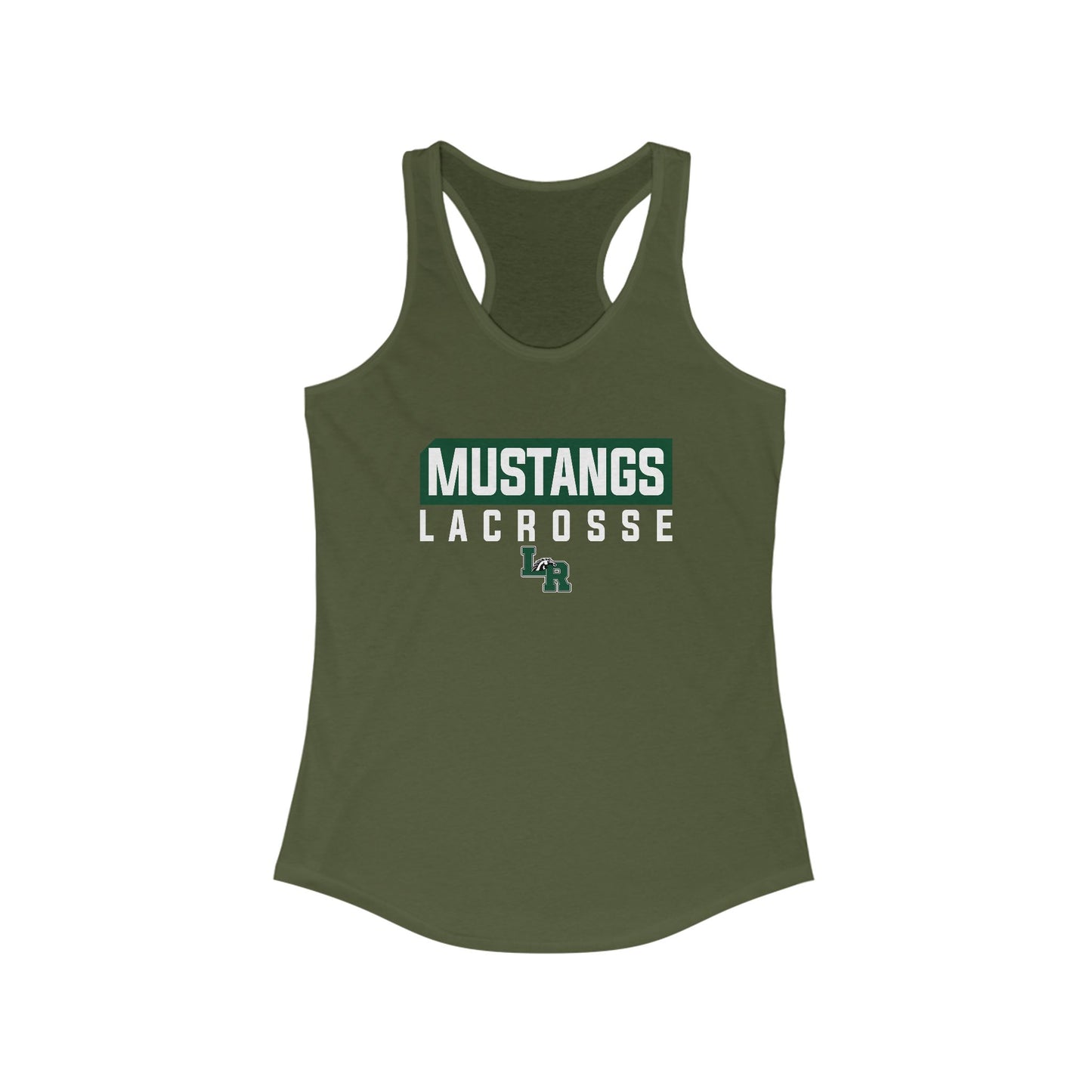 Women's Mustangs Lacrosse Next Level Racerback Tank