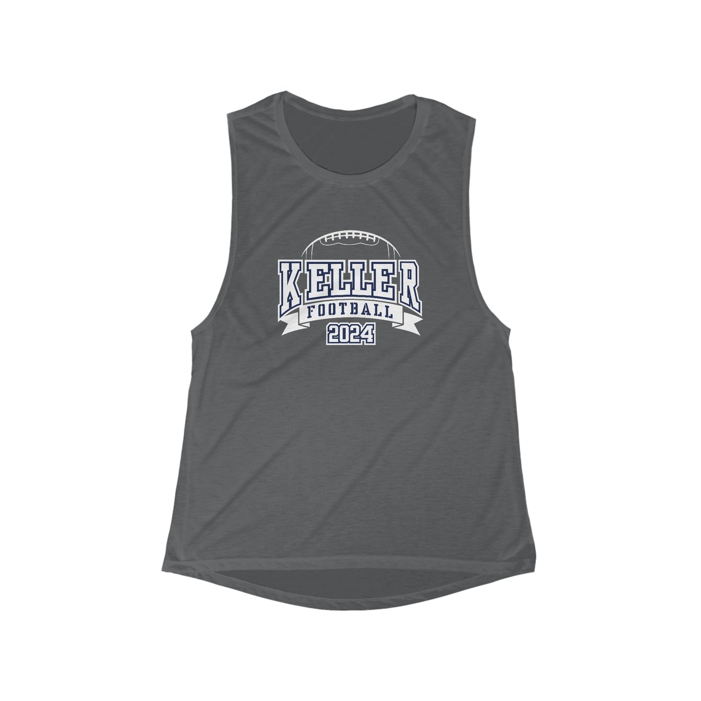 Women's Keller Football Flowy Scoop Muscle Tank