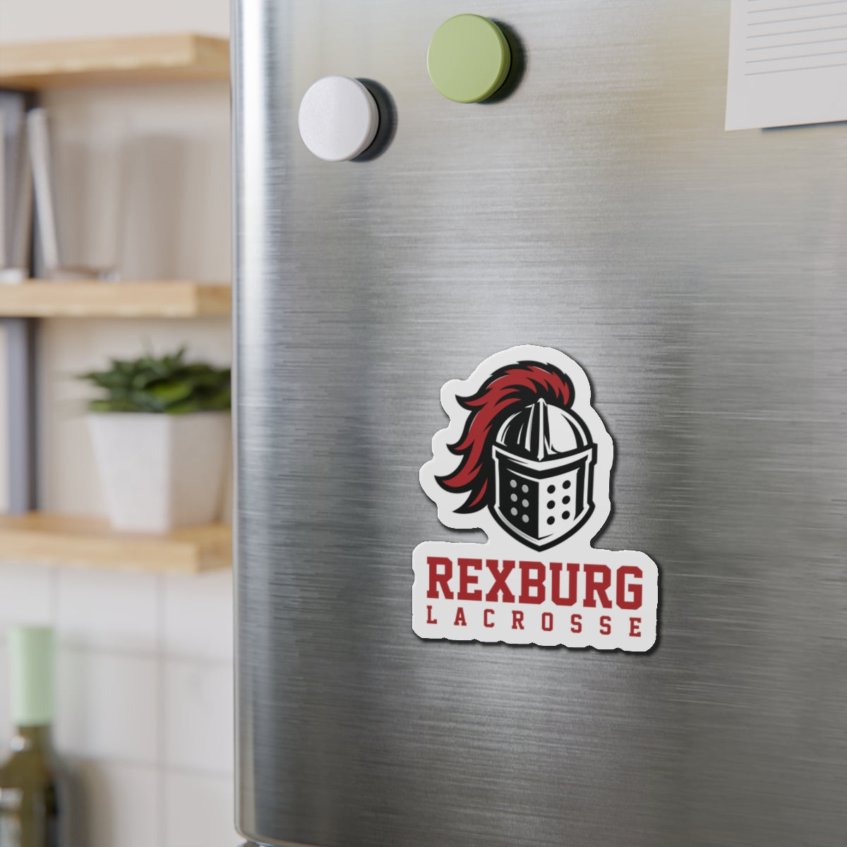 Rexburg Crusaders Lacrosse Die-Cut Magnet