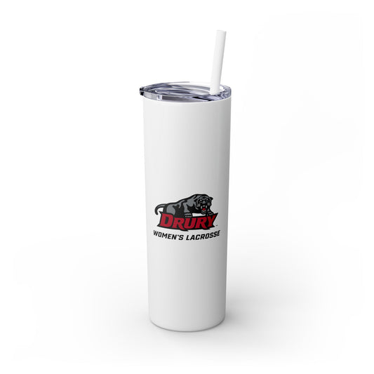 Drury Lacrosse 20oz Skinny Tumbler with Straw