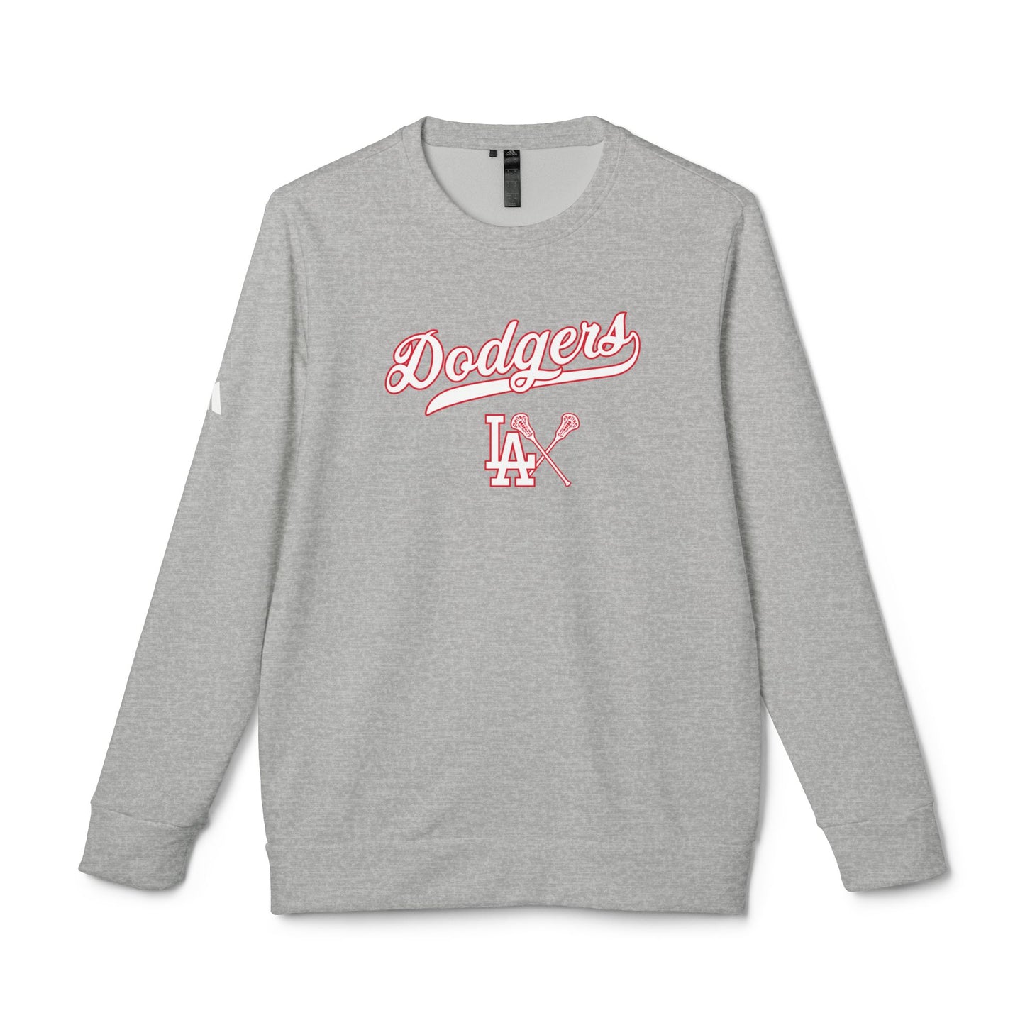 Adult Dodgers Adidas Fleece Crewneck