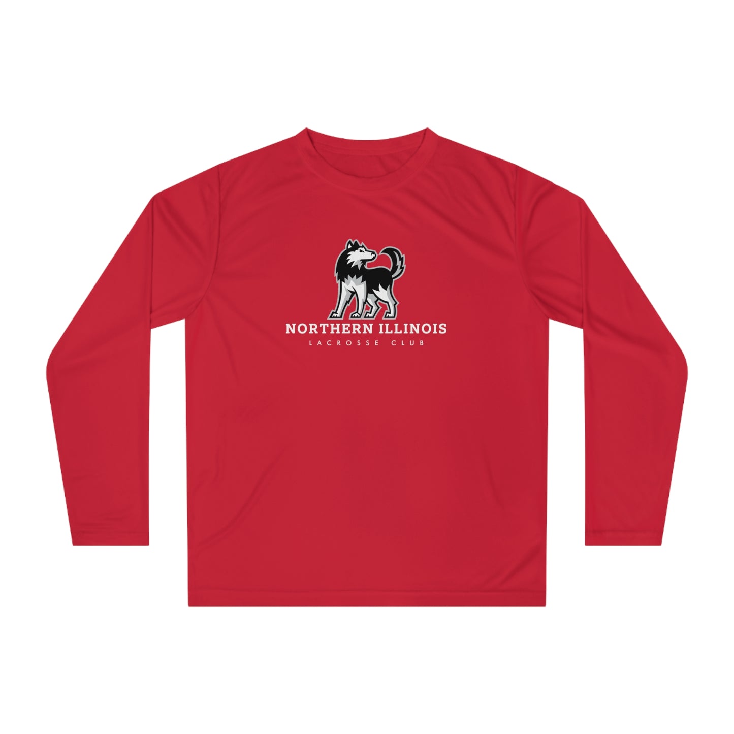 Adult NIU Lacrosse Team 365 Performance Long Sleeve