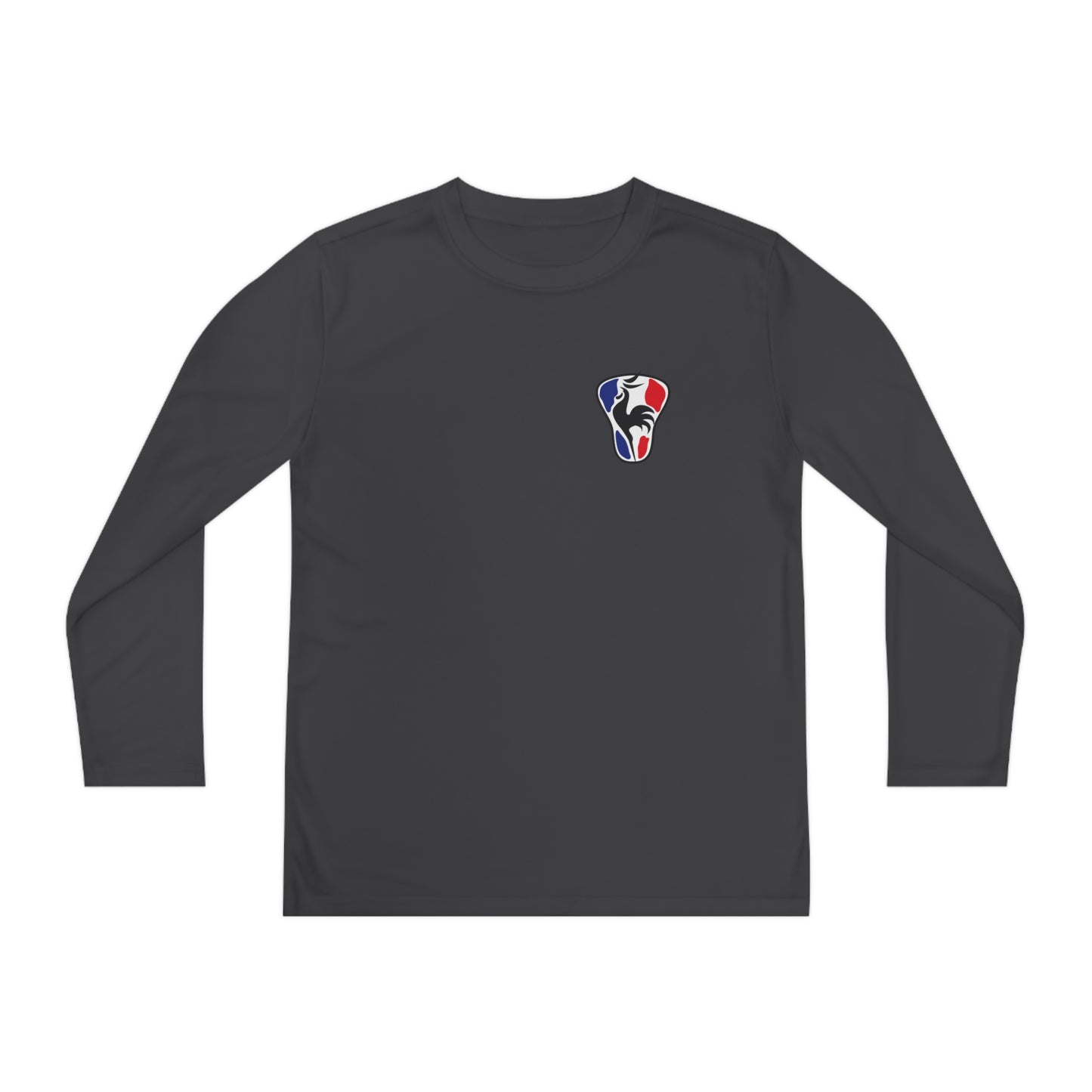 Youth France Lacrosse Sport-Tek Performance Long Sleeve Shirt