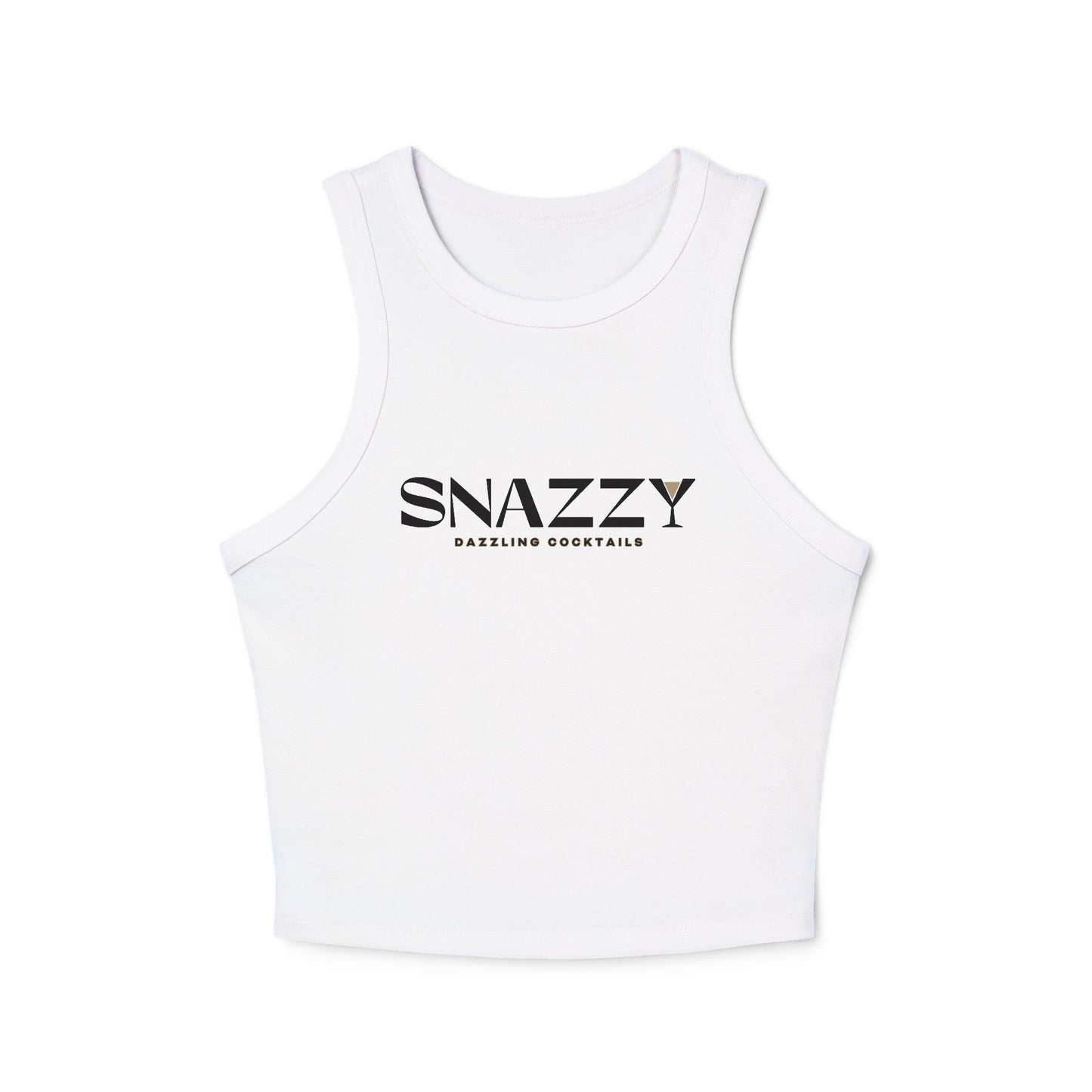 Women's Snazzy Micro Rib Racer Tank Top