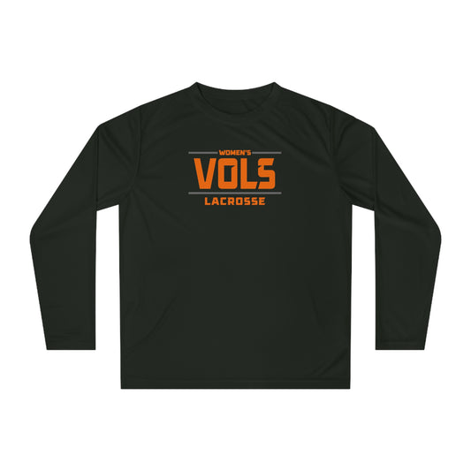 Adult Tennessee Lacrosse Performance Long Sleeve Shirt