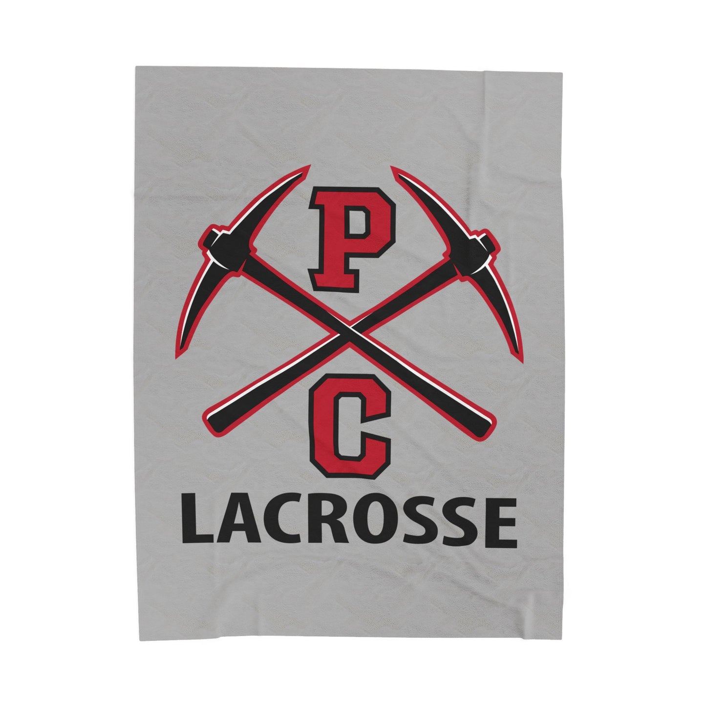PCHS Boys Lacrosse Velveteen Plush Blanket