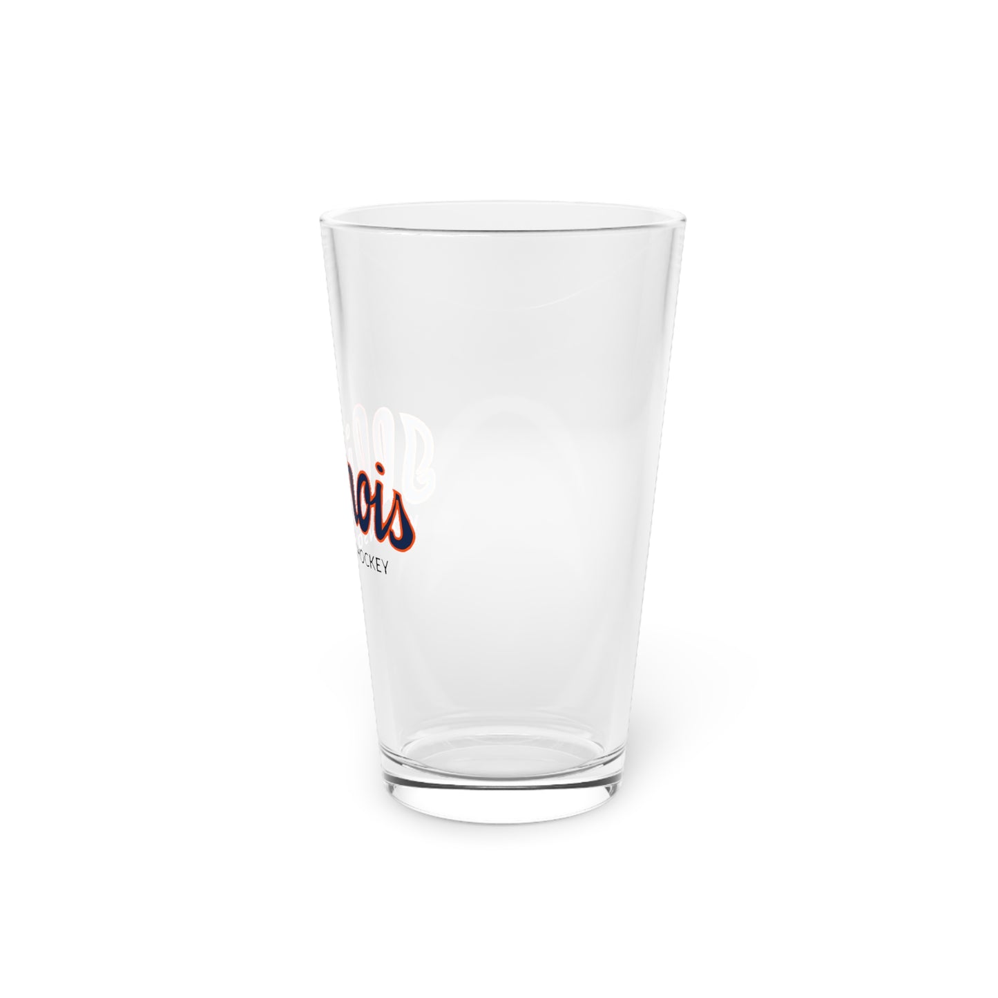 Illinois Hockey Pint Glass