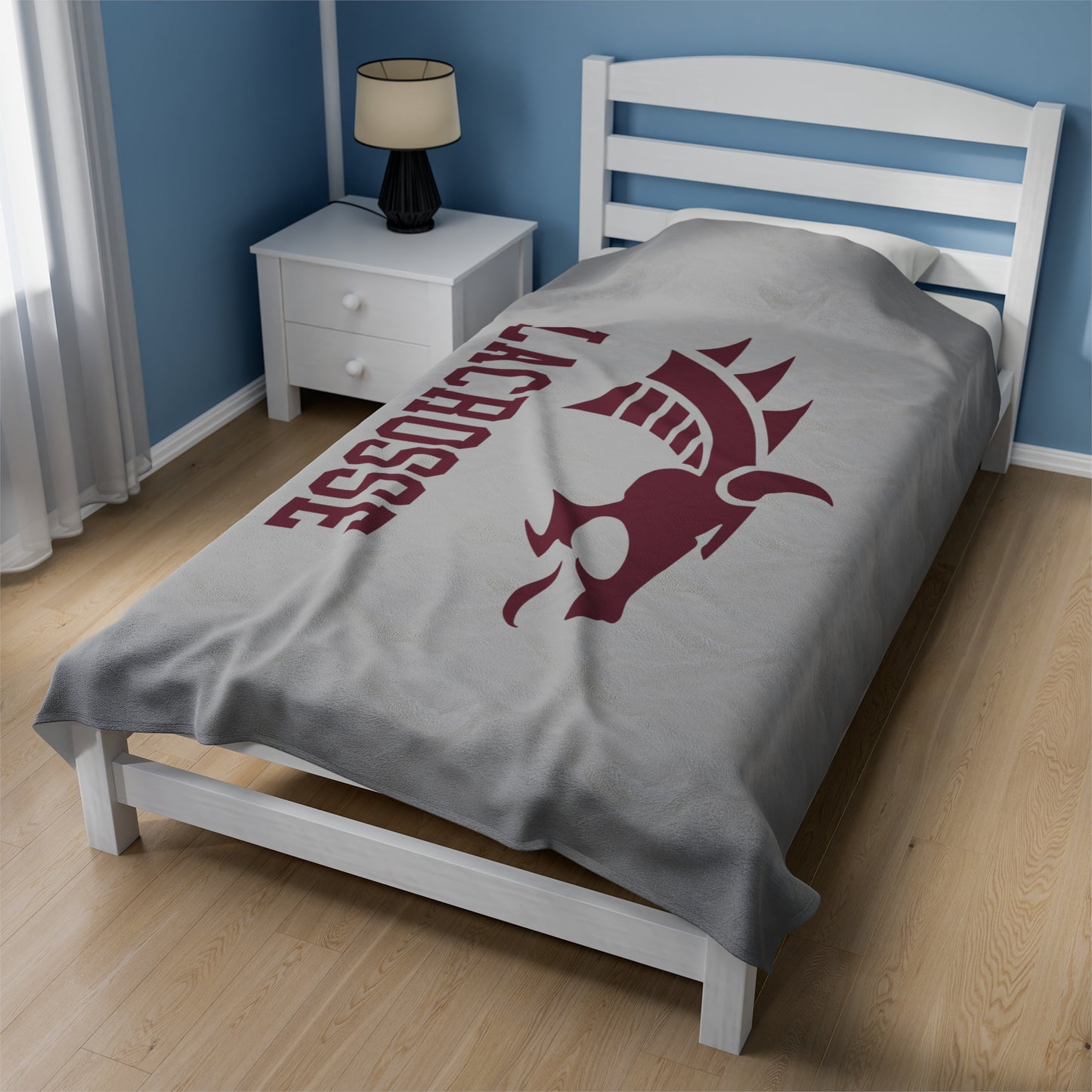 Collierville Lacrosse Velveteen Plush Blanket