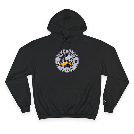 Adult Grey Duck Lacrosse Champion Hoodie