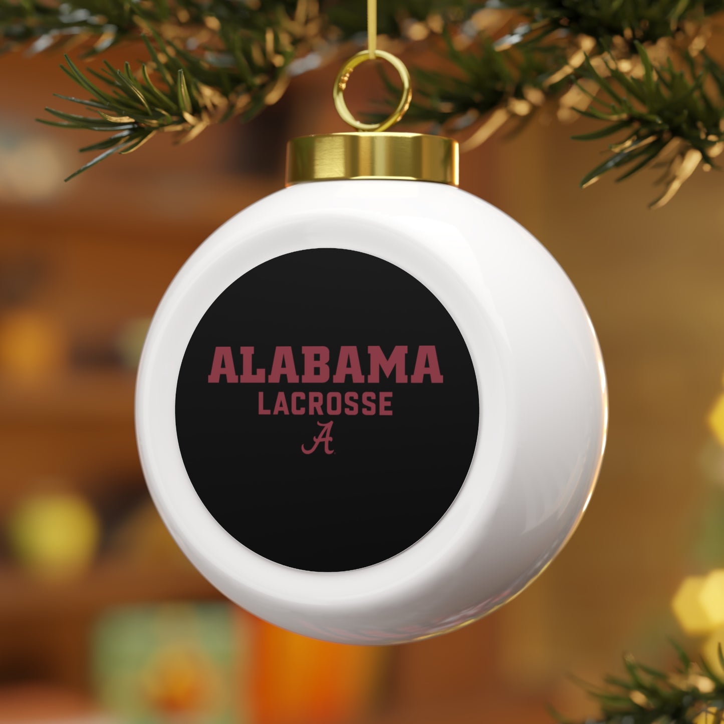 Alabama Lacrosse Club Christmas Ball Ornament