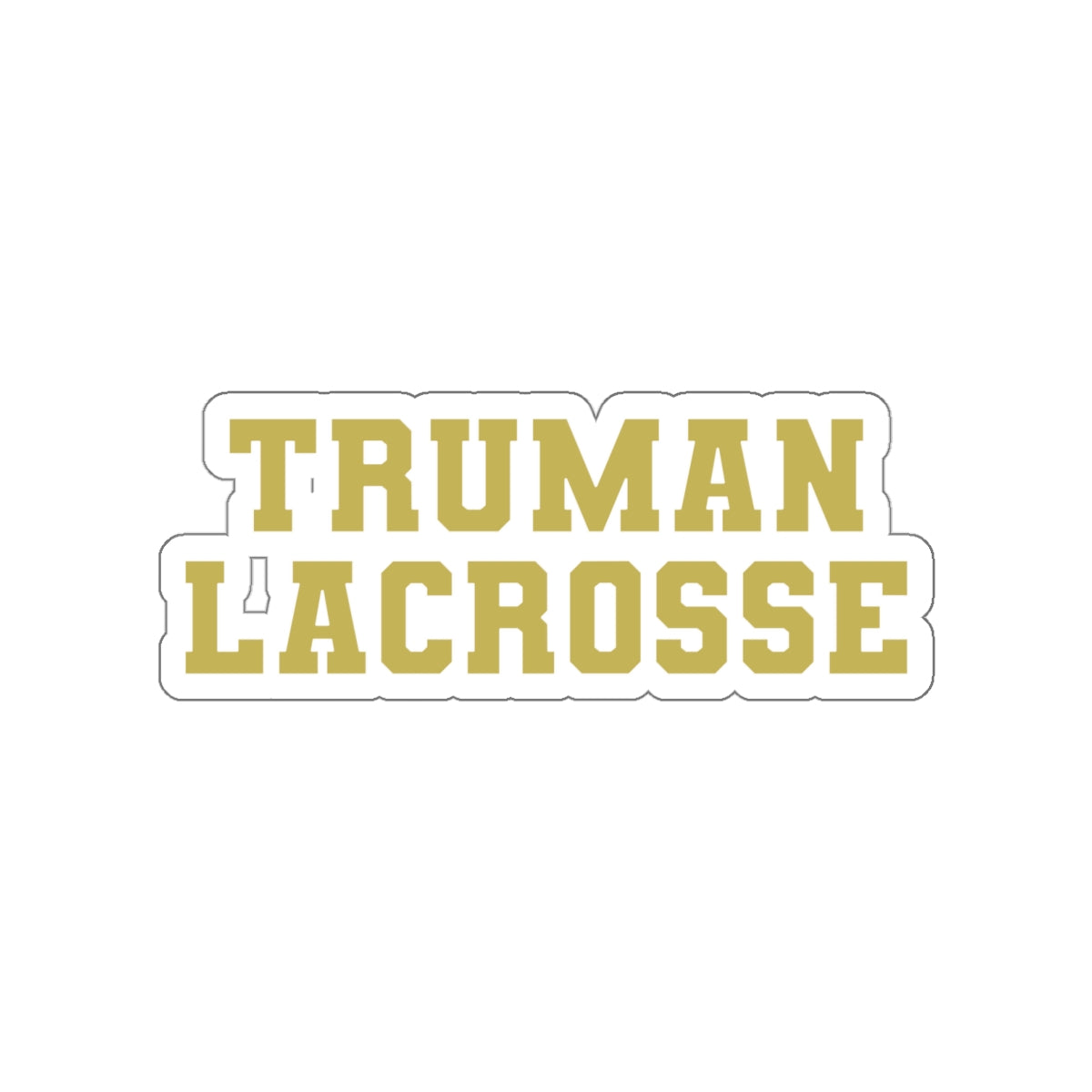 Truman Lacrosse Die-Cut Stickers