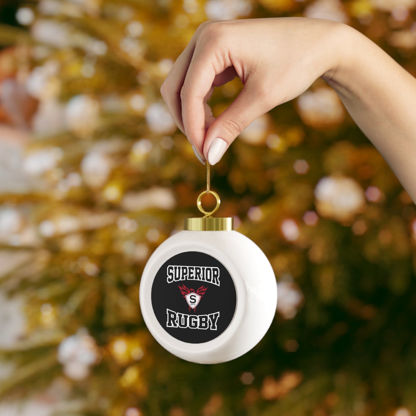Superior Rugby Christmas Ball Ornament