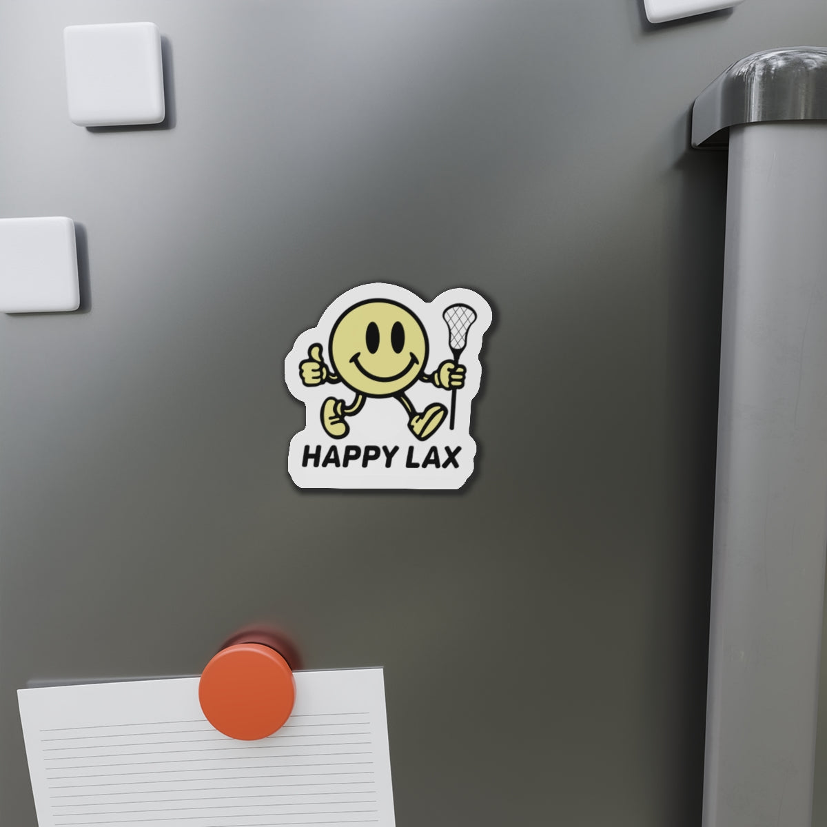 Happy Lax Die-Cut Magnet