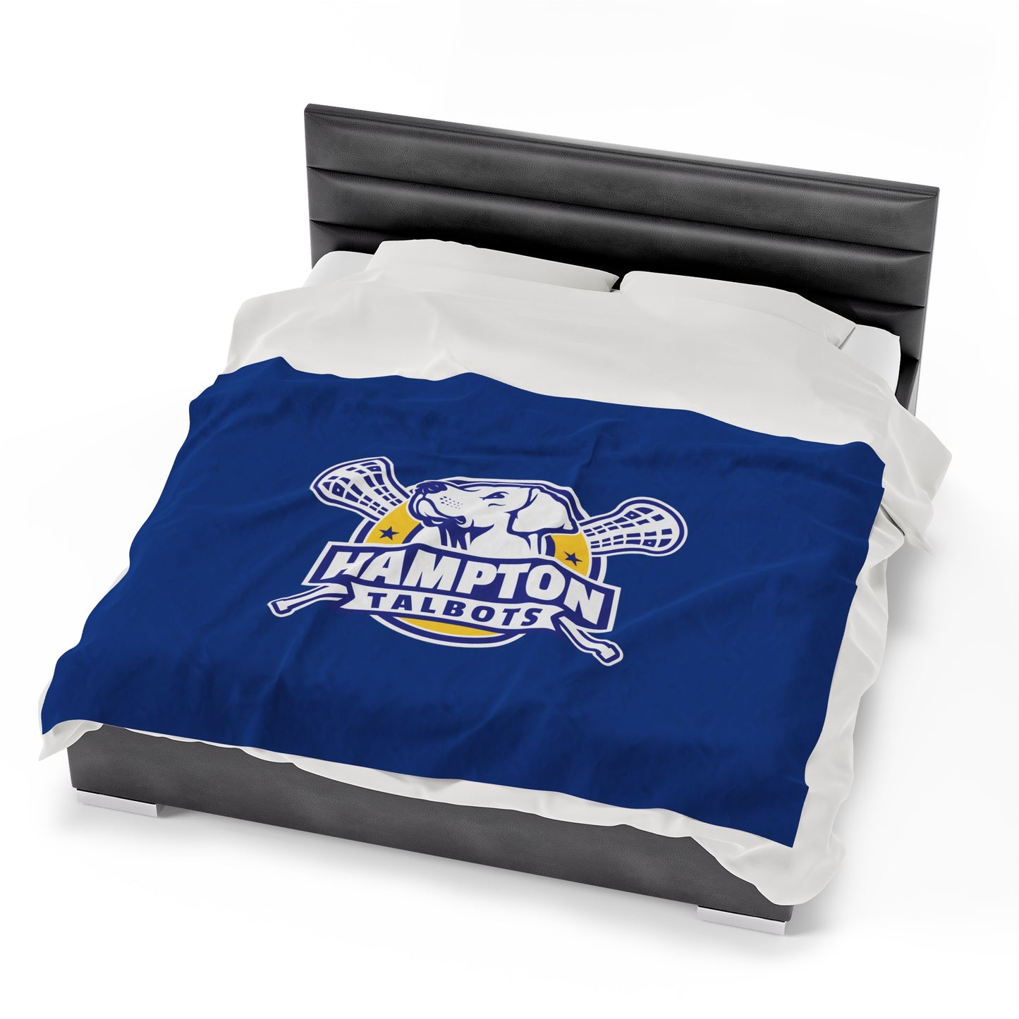 Hampton Lacrosse Velveteen Plush Blanket (60" x 80")