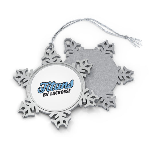 BV Titans Pewter Snowflake Ornament