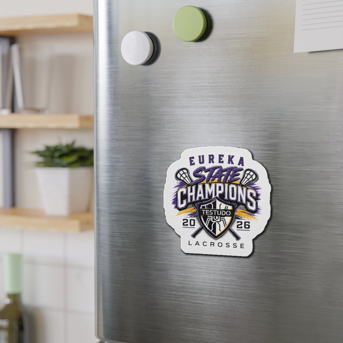 Eureka Girls Lacrosse Die-Cut Magnet