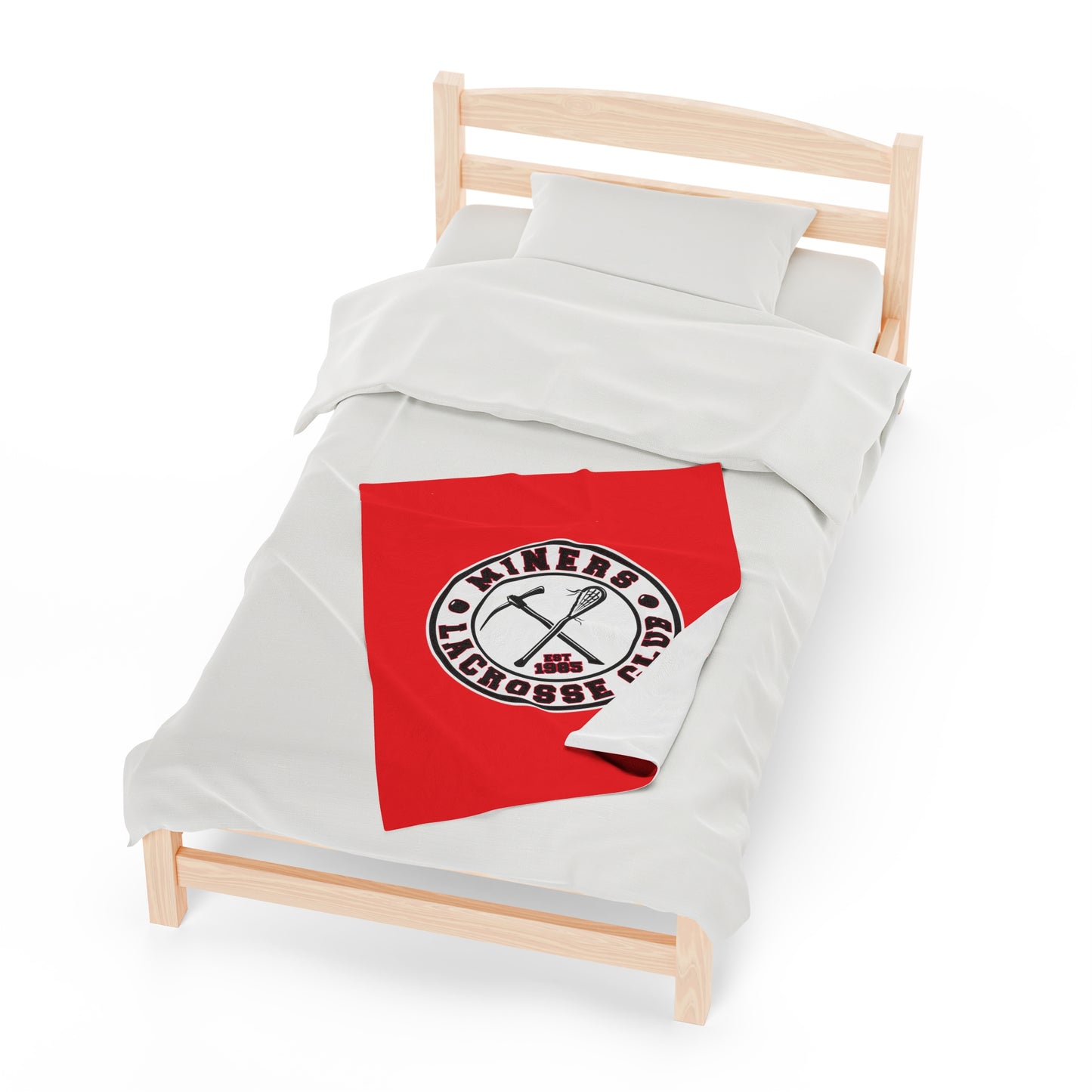 Edmonton Miners Velveteen Plush Blanket