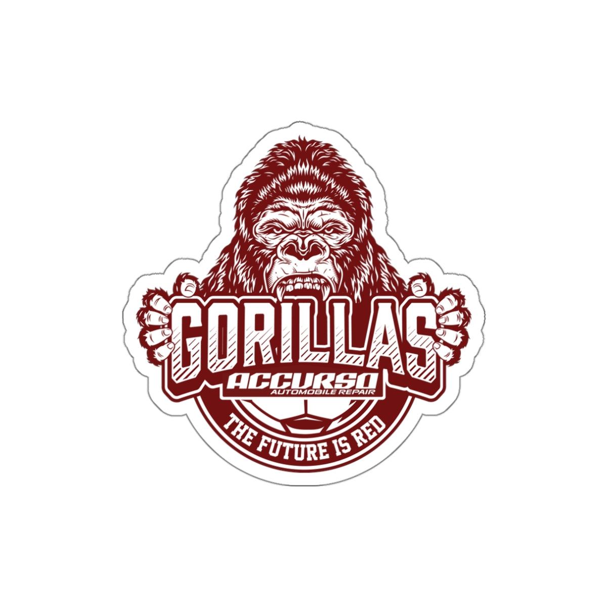 Accurso Gorillas Club Die-Cut Sticker