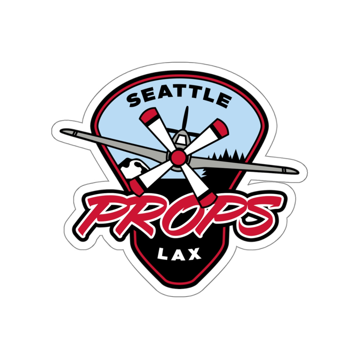 Seattle Props Lacrosse Die-Cut Sticker