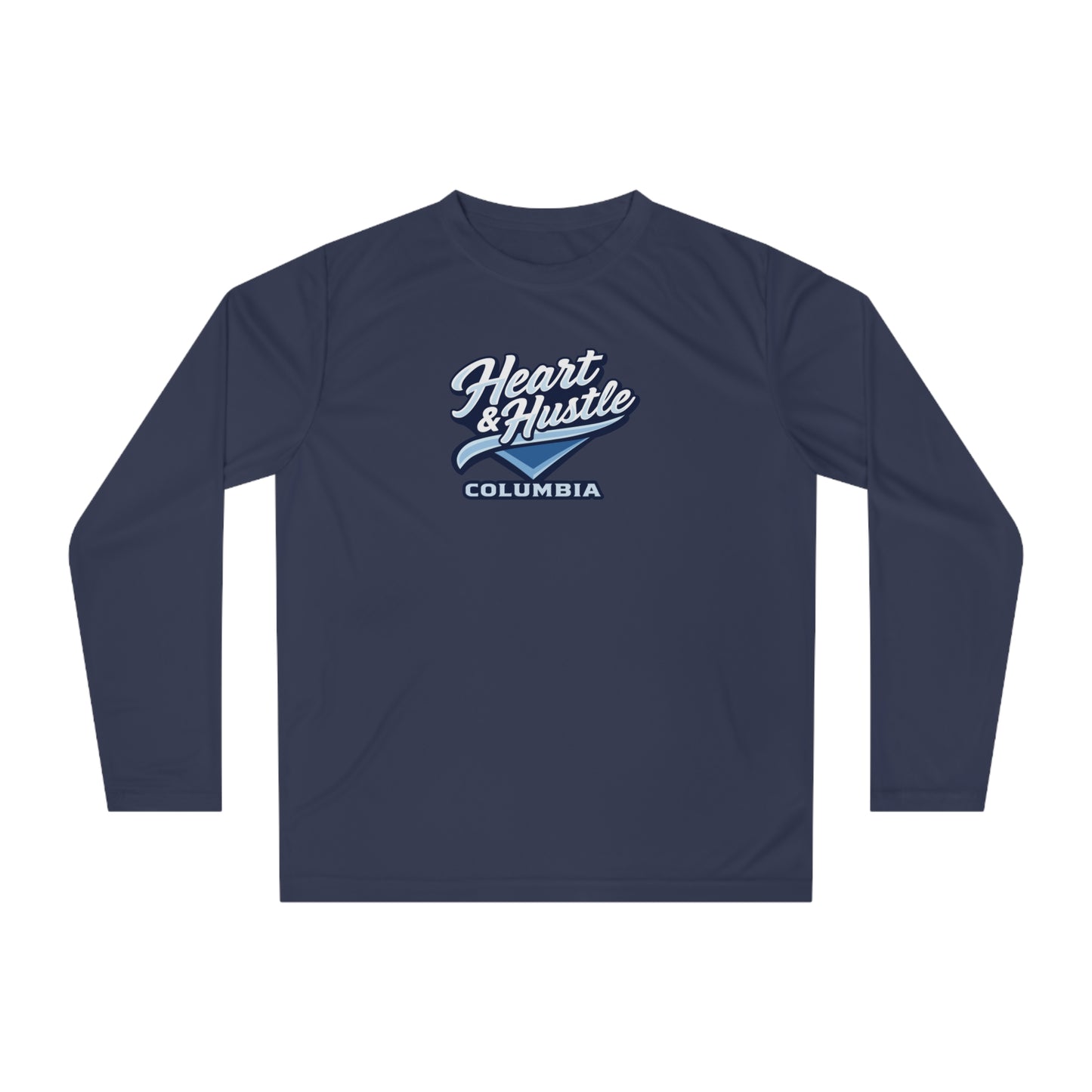 Adult Heart and Hustle Team 365 Performance Long Sleeve Shirt
