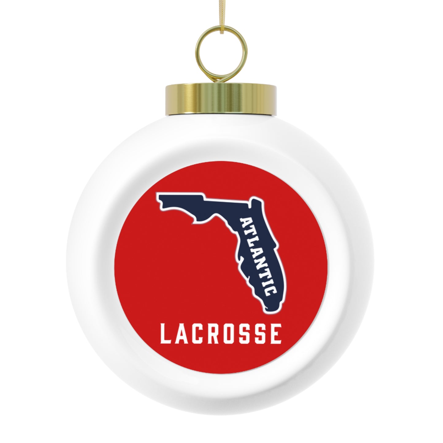 FAU Lacrosse Christmas Ball Ornament