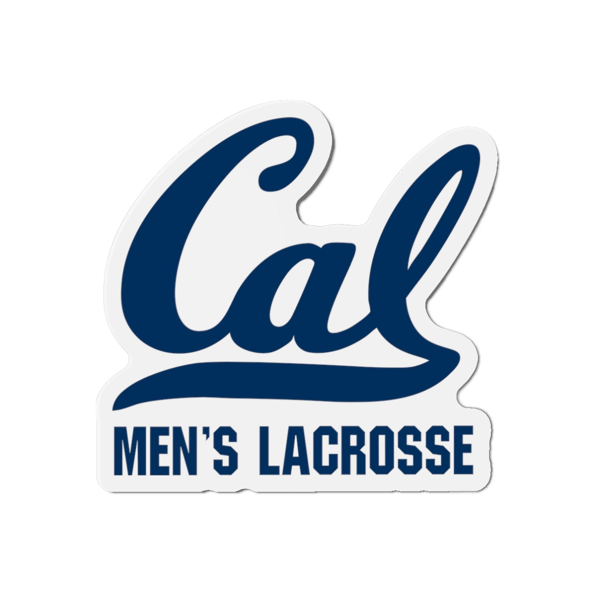 Cal Men's Lacrosse Die Cut Magnet