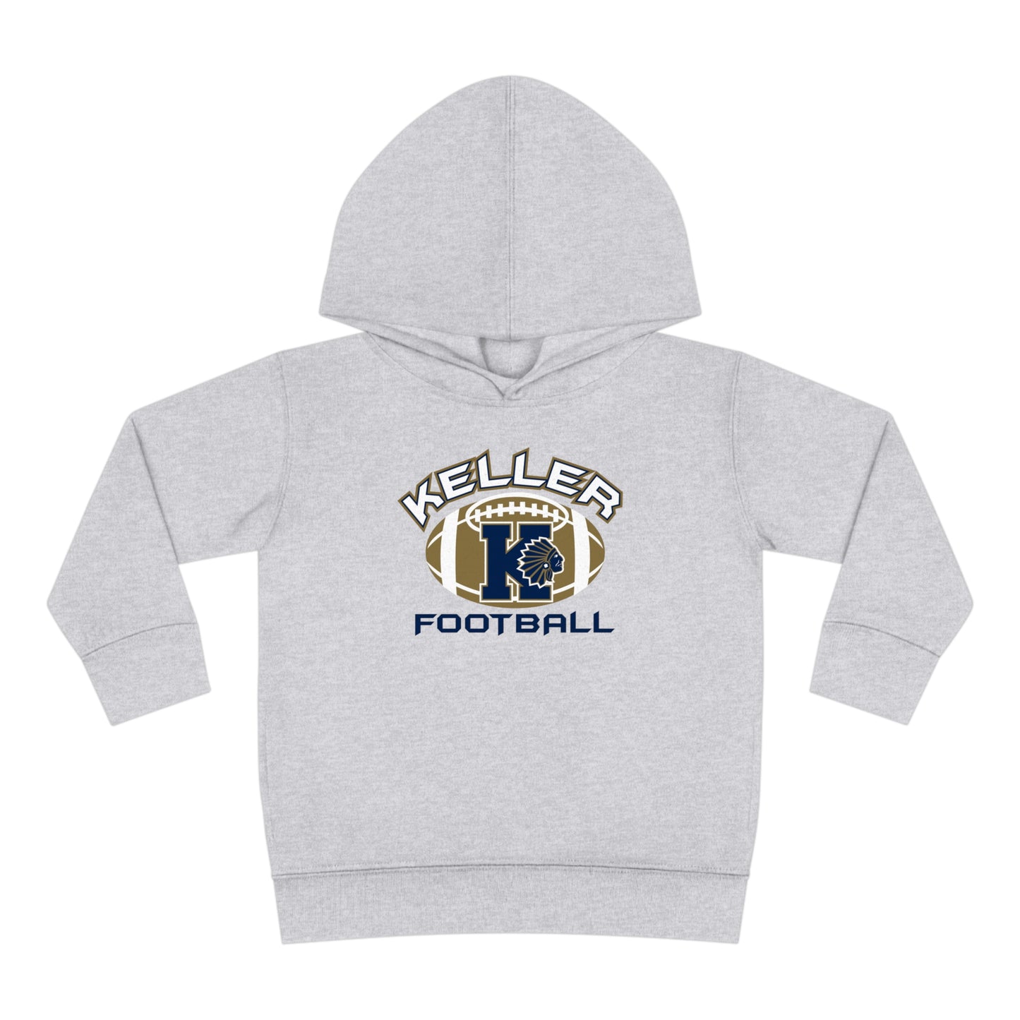 Toddler Keller Football Pullover Fleece Hoodie