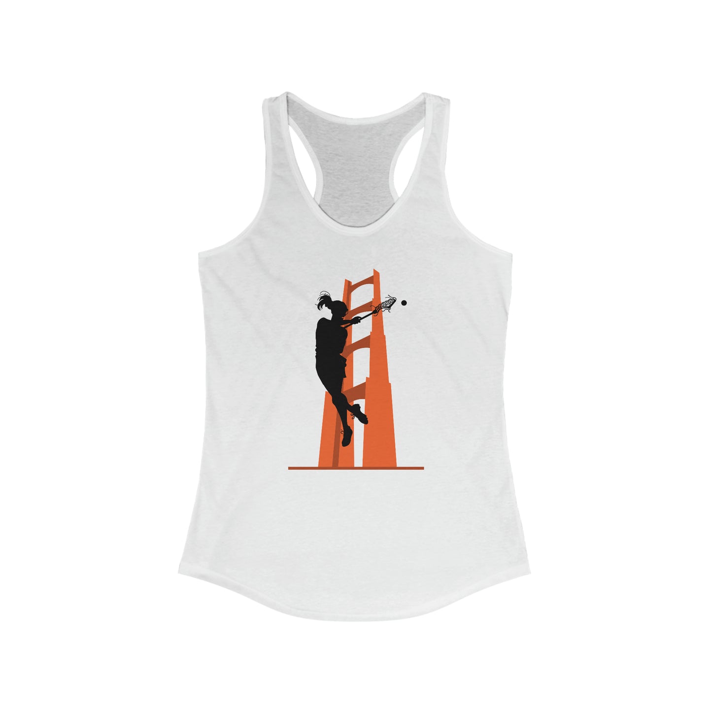 Women's San Francisco Riptide Next Level Racerback Tank | Silhouette