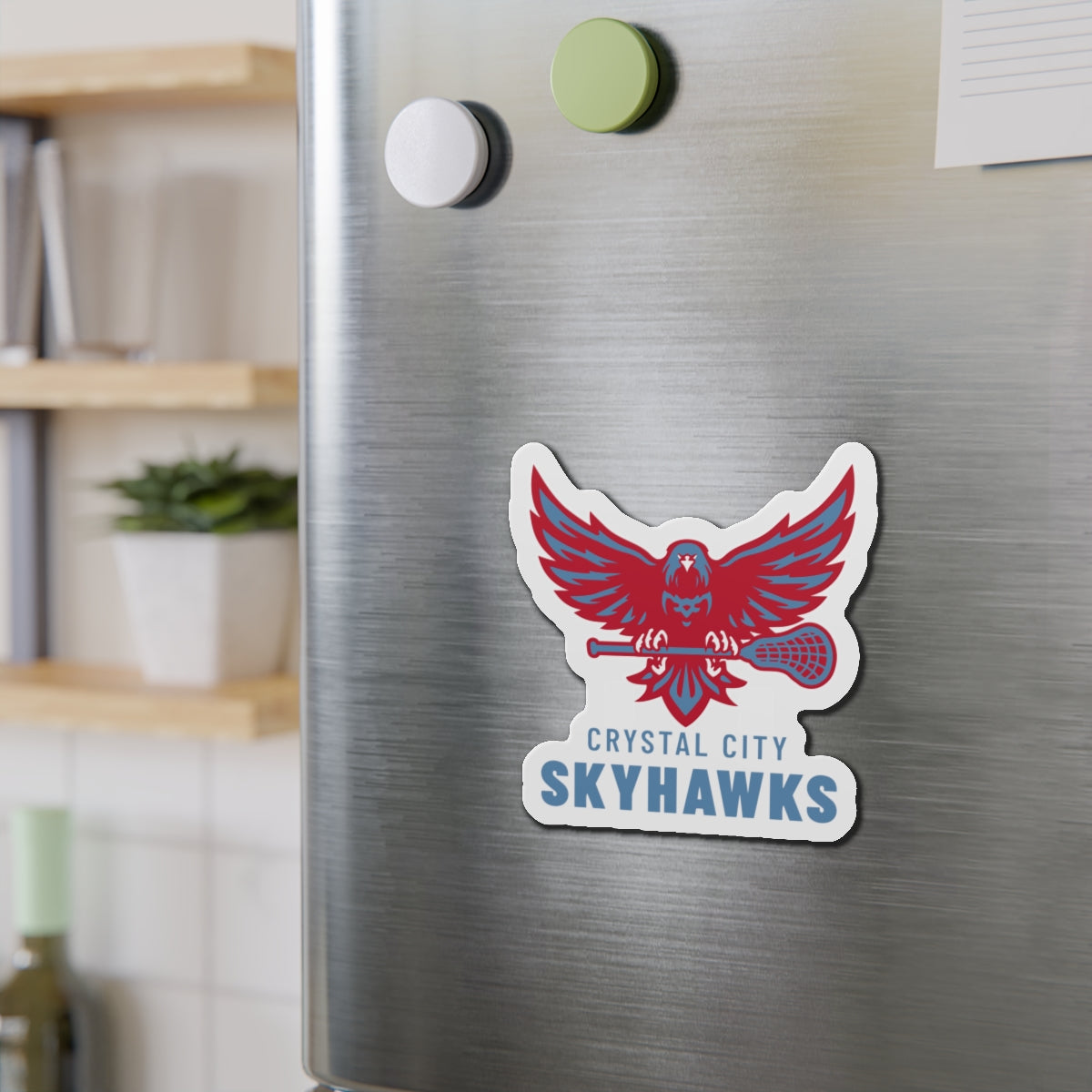 Crystal City Skyhawks Die-Cut Magnet