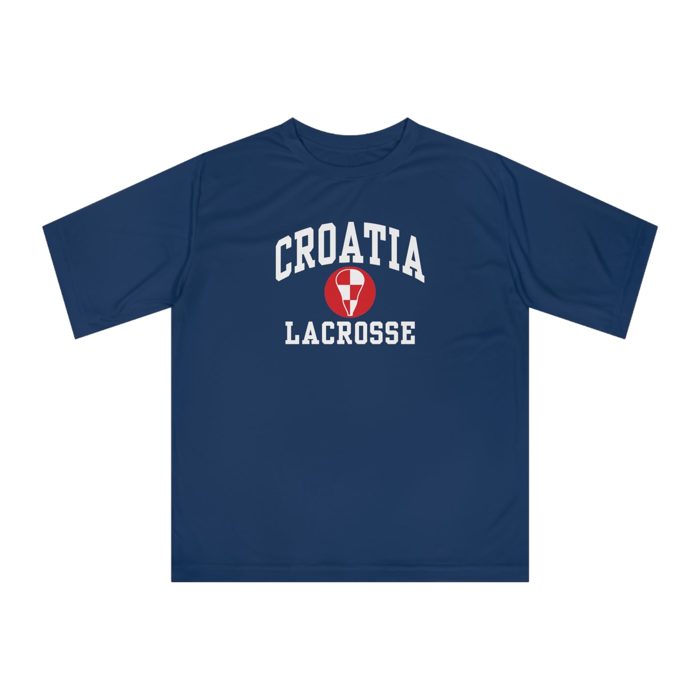 Adult Croatia Lacrosse Team 365 Zone Performance T-Shirt