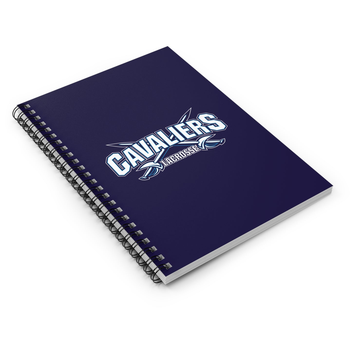 Cavaliers Lacrosse Spiral Notebook - Ruled Line
