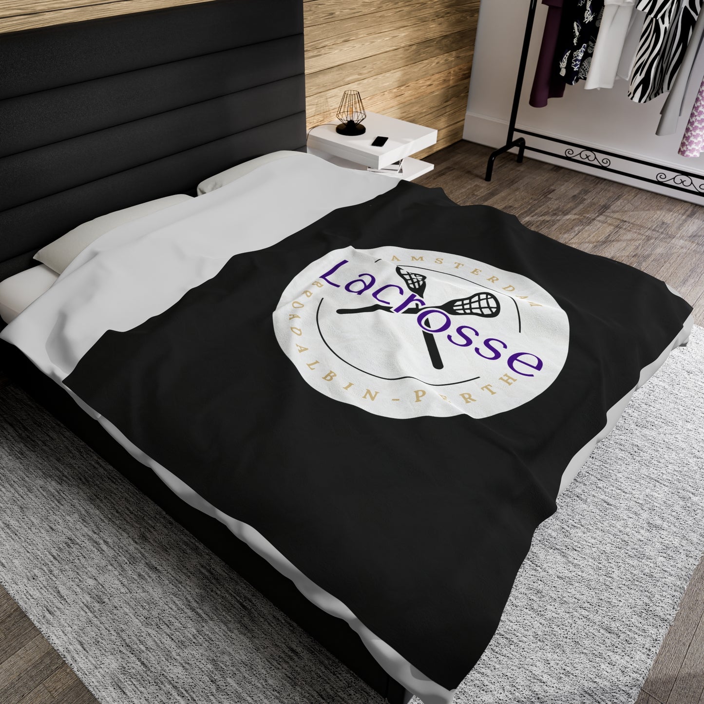 Amsterdam Lacrosse Velveteen Plush Blanket (60 x 80)