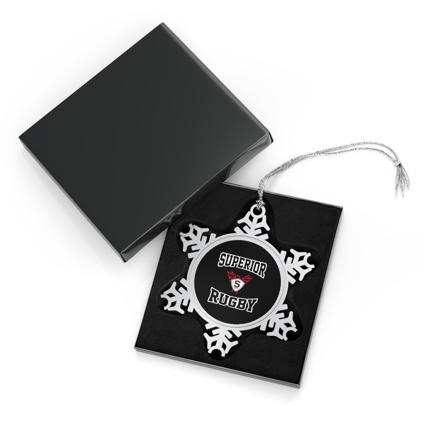 Superior Rugby Pewter Snowflake Ornament