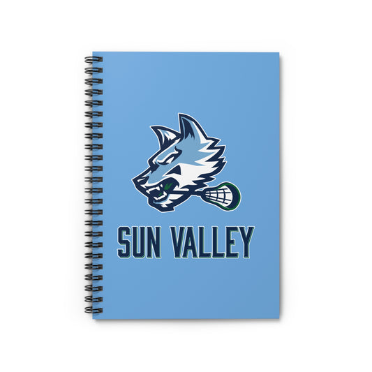 Sun Valley Lacrosse Spiral Notebook - Ruled Line (8" x 6")