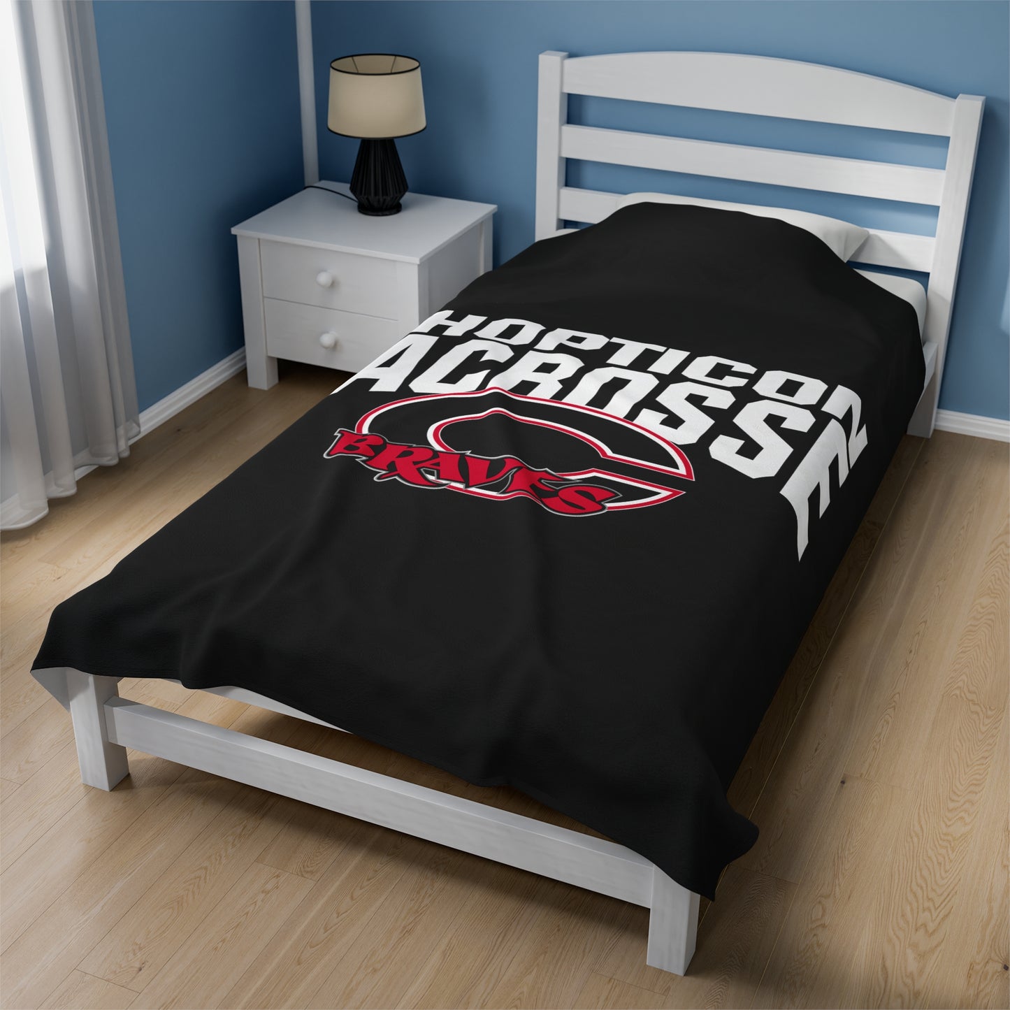 Chopticon Lacrosse Velveteen Plush Blanket