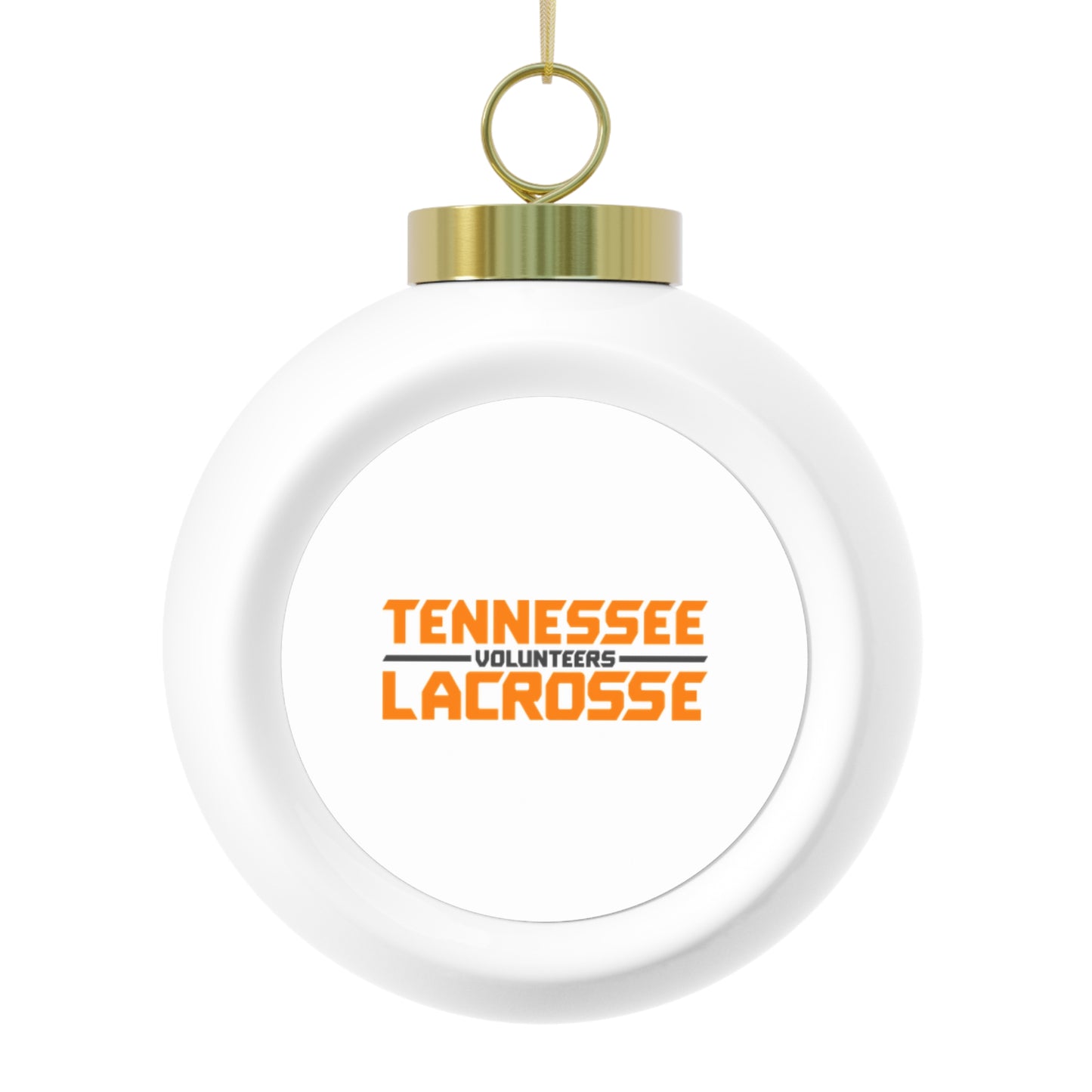 Tennessee Lacrosse Christmas Ball Ornament