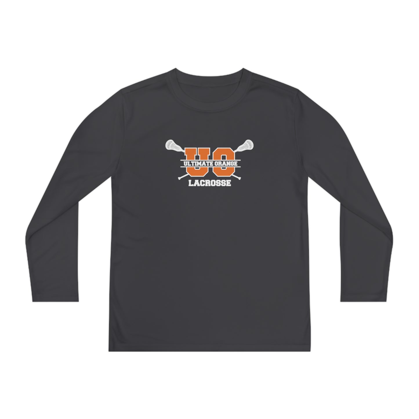 Youth Ultimate Orange Sport-Tek Performance Long Sleeve Shirt