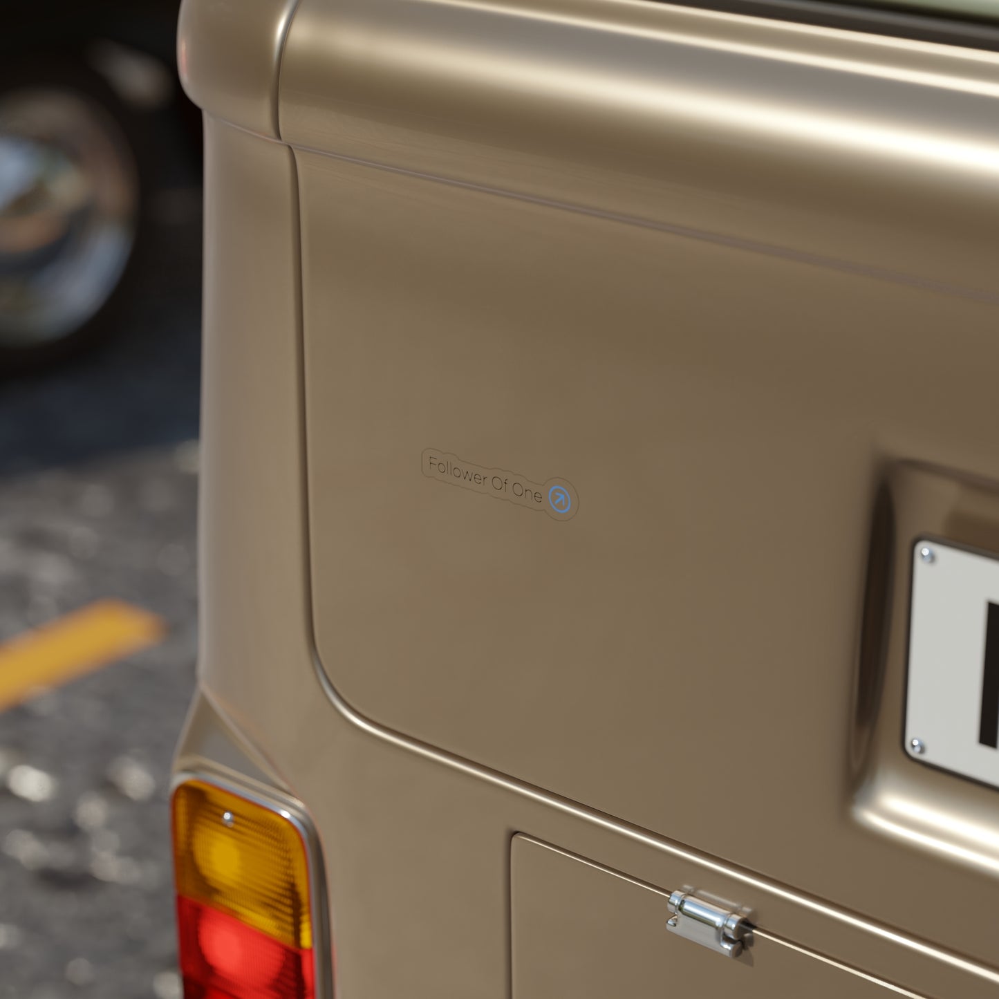 Follower Of One Transparent Die-Cut Outdoor Sticker