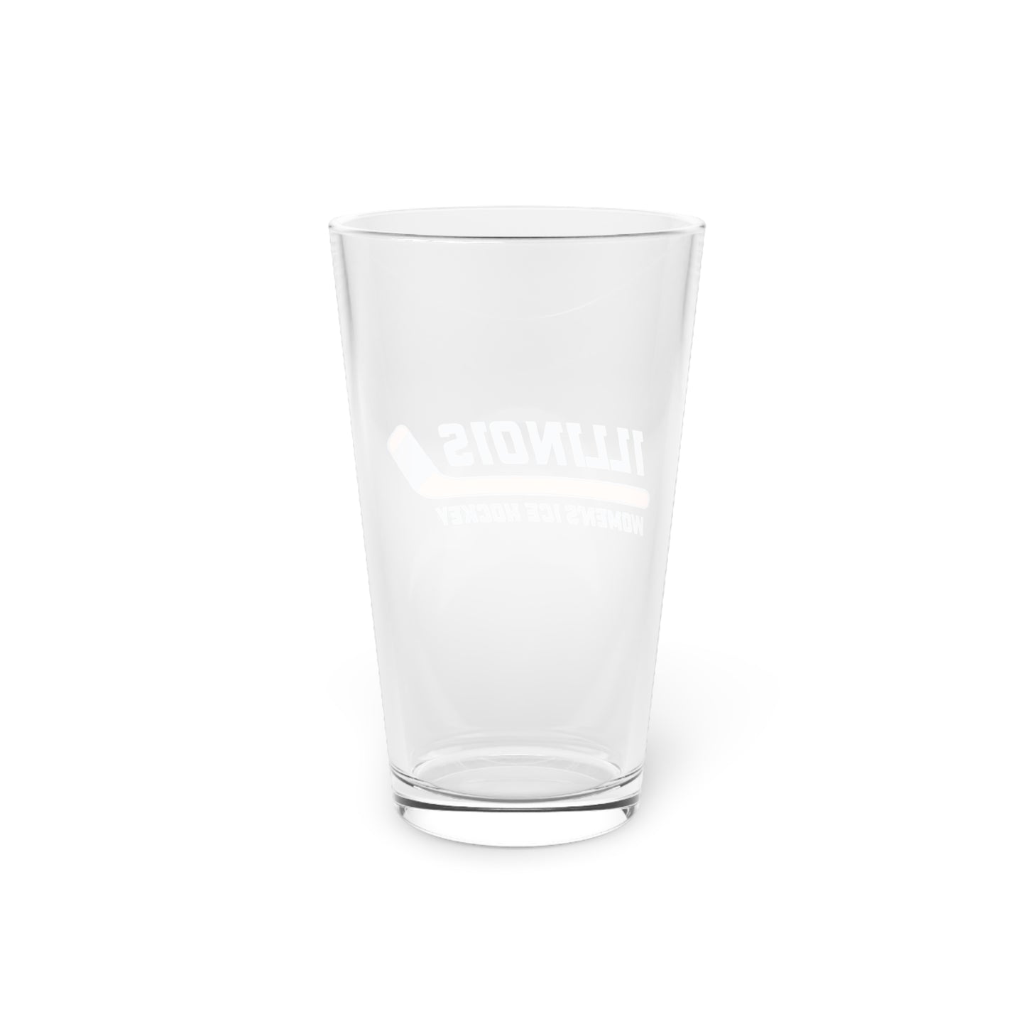 Illinois Hockey Pint Glass