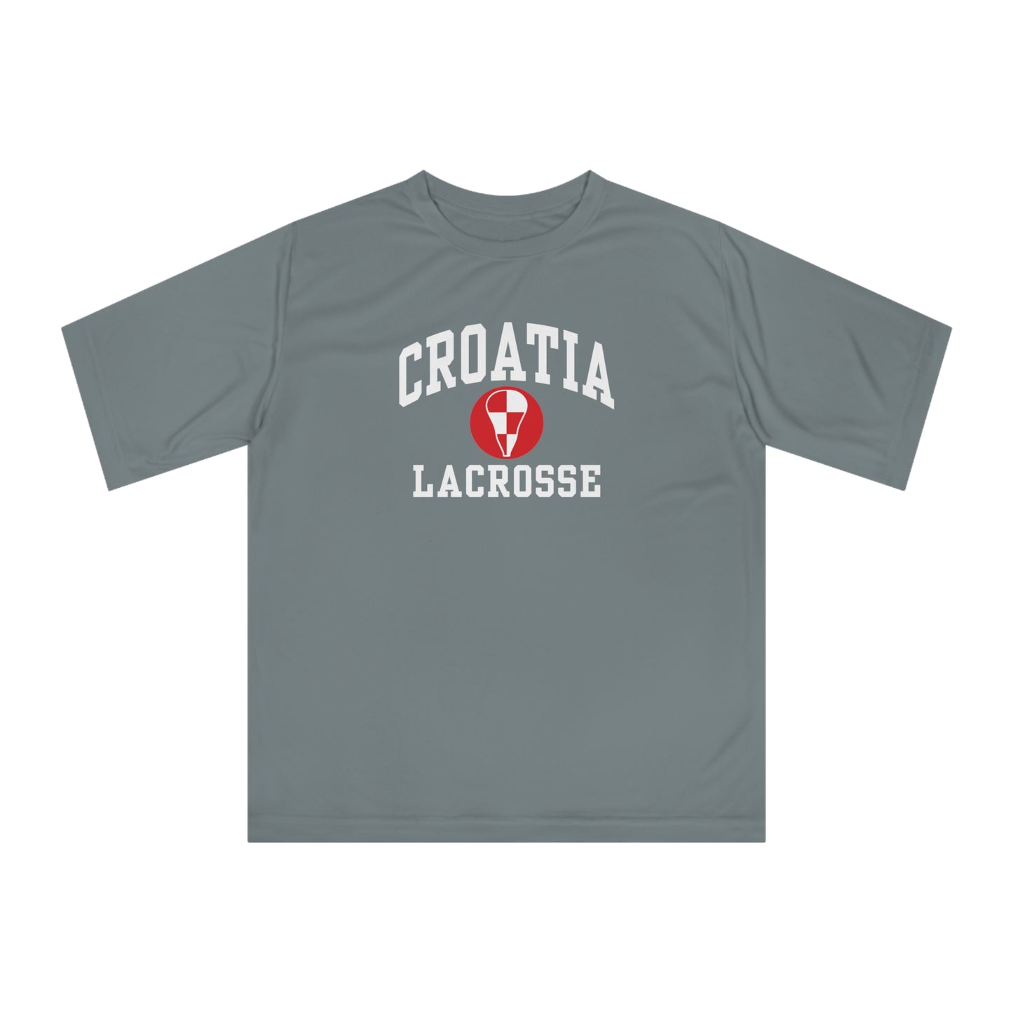 Adult Croatia Lacrosse Team 365 Zone Performance T-Shirt
