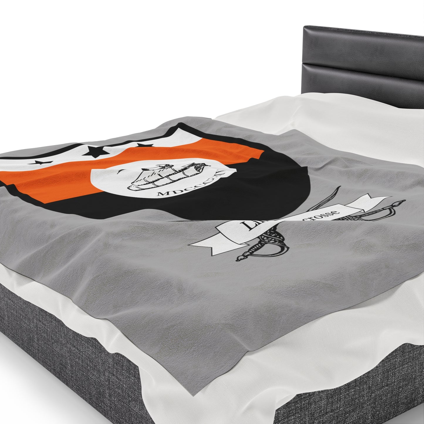 Linsly Lacrosse Velveteen Plush Blanket